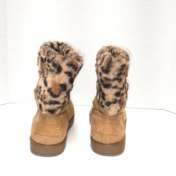 GBG Los Angeles bootie faux fur and suede camel color Size: 8.5 - Picture 4 of 5